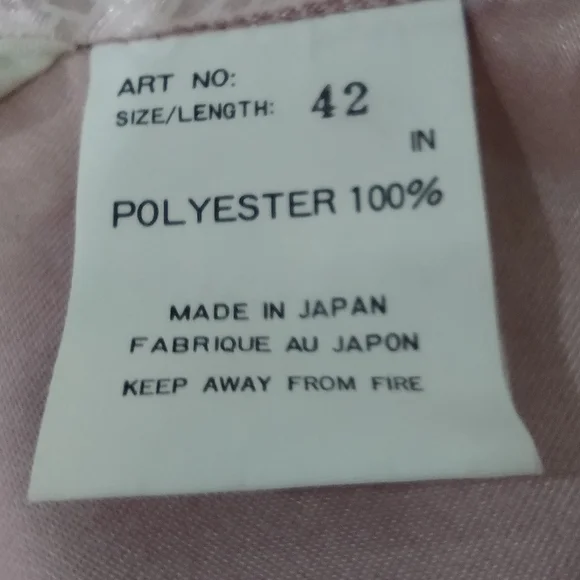 Floral Silky Floral Kimono Robe Womens XL Pink Made in Japan Retro 90s Y2K - Picture 8 of 8